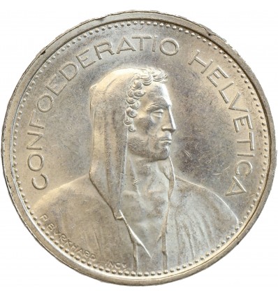 5 Francs Berger Suisse Argent - Confederation