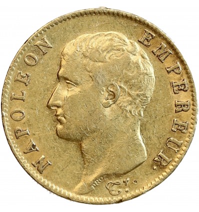 20 Francs Napoléon Ier Tête Nue Calendrier Grégorien