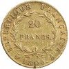 20 Francs Napoléon Ier Tête Nue Calendrier Grégorien