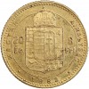 8 Forint - 20 Francs François Joseph Ier - Hongrie