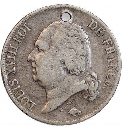 5 Francs Louis XVIII Buste Nu