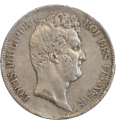 5 Francs Louis Philippe Ier Tête Nue Tranche en Creux