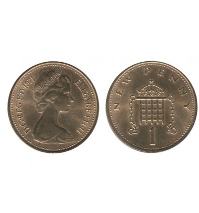 1 New Penny Elisabeth II Grande Bretagne