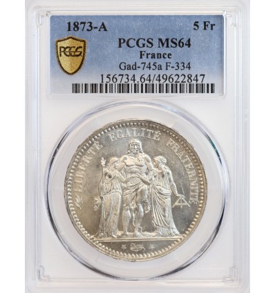 5 Francs Hercule - PCGS MS64