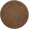 Revers : monogramme de la Verenigde Oost-Indische Compagnie et date en-dessous