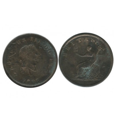 1/2 Penny Georges III Grande Bretagne