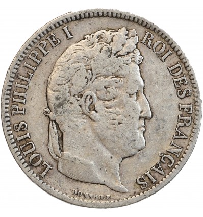 5 Francs Louis-Philippe Ier Tête Laurée Tranche En Relief