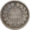 5 Francs Louis-Philippe Ier Tête Laurée Tranche En Relief