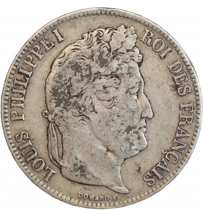 5 Francs Louis-Philippe Ier Tête Laurée Tranche En Relief