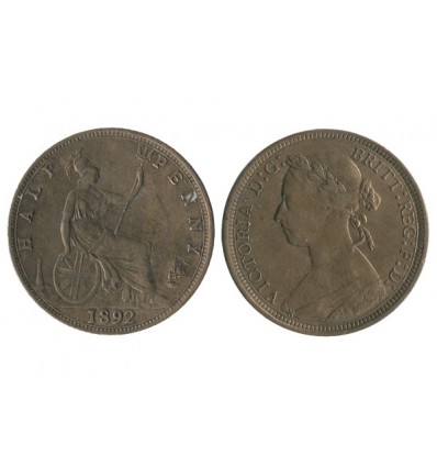 1/2 Penny Victoria grande bretagne