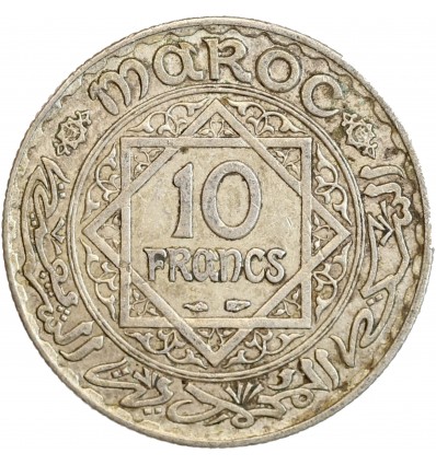 10 Francs Mohammed V - Maroc Argent