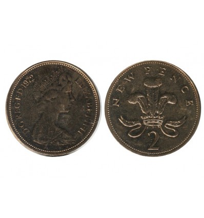 2 New Pence Elisabeth II Grande Bretagne