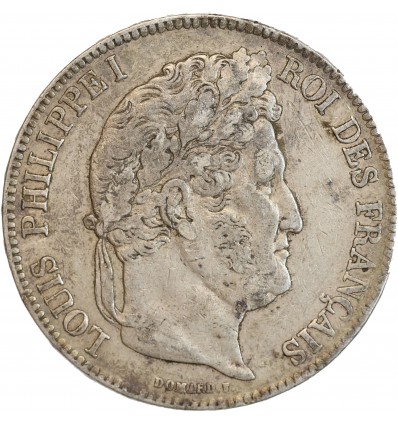 5 Francs Louis-Philippe Ier Tête Laurée Tranche En Relief
