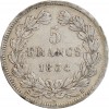 5 Francs Louis-Philippe Ier Tête Laurée Tranche En Relief