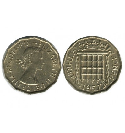 3 Pence Elisabeth II Grande Bretagne