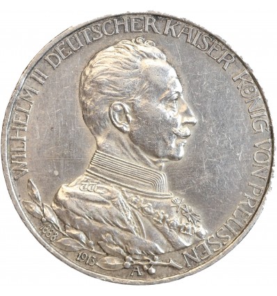 3 Marks Guillaume II - Allemagne Prusse Argent