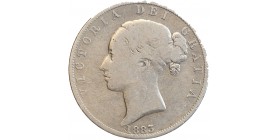1/2 Couronne Victoria - Grande Bretagne Argent