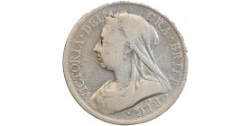 1/2 Couronne Victoria - Grande Bretagne Argent