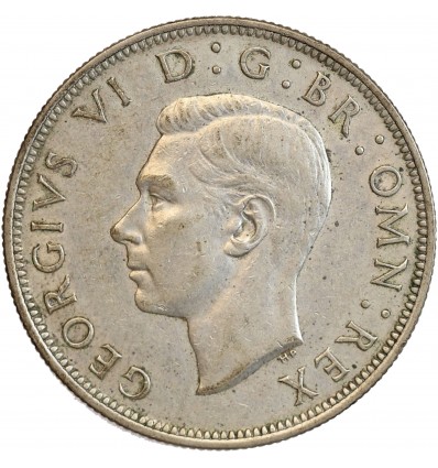 1/2 Couronne Georges VI - Grande Bretagne Argent