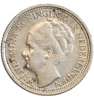 10 Cents Wilhelmine Tête Agée - Pays-Bas Argent