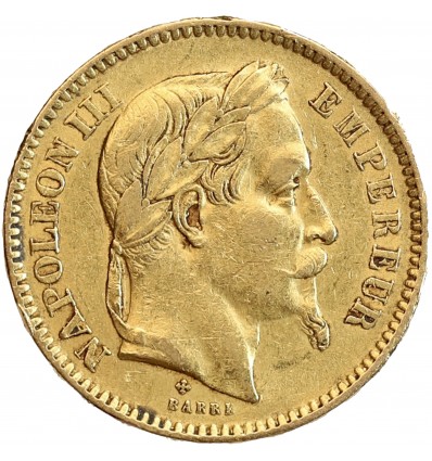 20 Francs Napoléon III Tête Laurée