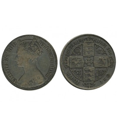 1 Florin Victoria Grande Bretagne Argent - Grande Bretagne