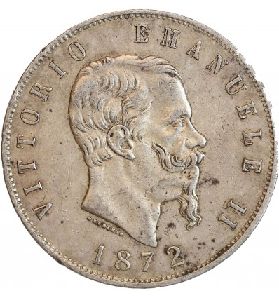 5 Lires Victor Emmanuel II Italie Argent - Italie Réunifiée