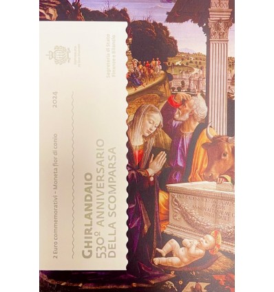 2 Euros St Marin 2024 - Domenico Ghirlandaio