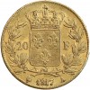20 Francs Louis XVIII Buste Nu