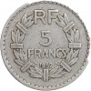 5 Francs Lavrillier Aluminium Quatrième République
