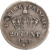20 Centimes Napoléon III Tête Laurée