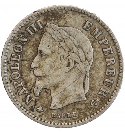 20 Centimes Napoléon III Tête Laurée Grand Module Second Empire