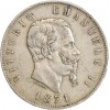 5 Lires Victor Emmanuel II Italie Argent - Italie Réunifiée