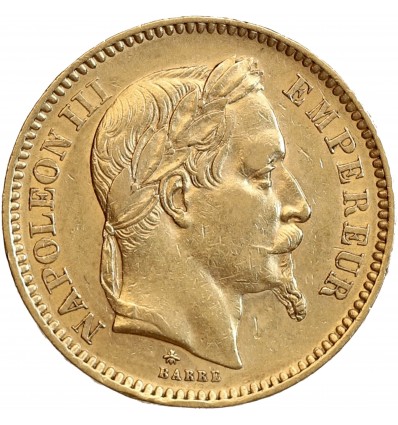 20 Francs Napoléon III Tête Laurée