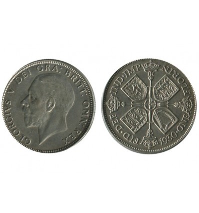 1 Florin Georges V Grande Bretagne Argent - Grande Bretagne