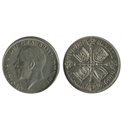 1 Florin Georges V Grande Bretagne Argent - Grande Bretagne