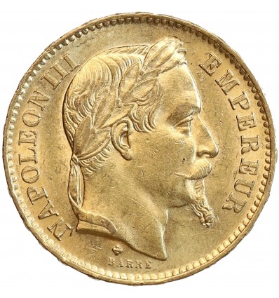 20 Francs Napoléon III Tête Laurée