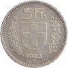 5 Francs Berger Suisse Argent - Confederation