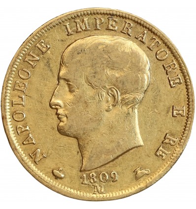 40 Lires Napoleon Imperator Tranche en Creux
