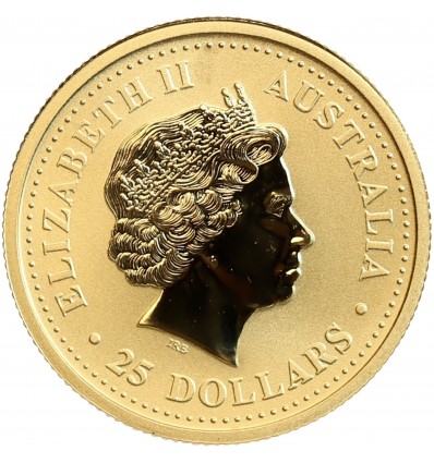 1/4 Once - 25 Dollars Année du Chien - Australie