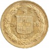 Avers : tête d'Helvetia à gauche portant un diadème.

Revers : écu surmonté d'une étoile dans une couronne.