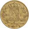 20 Francs Louis XVIII Buste Nu