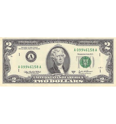 2 Dollars Etats-Unis 2003