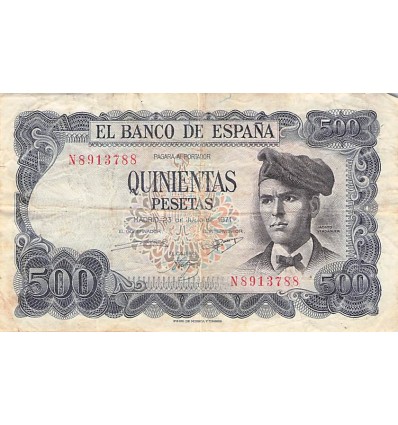 500 Pesetas Espagne 1971