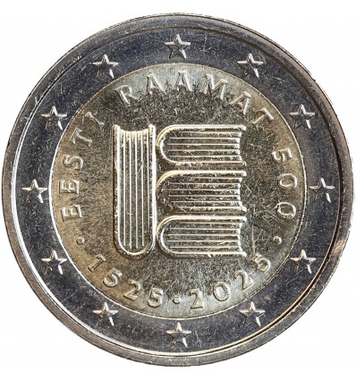 2 Euros Estonie 2025 - 500 Ans du Livre
