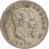 5 Lires Victor Emmanuel II Italie Argent - Italie Réunifiée