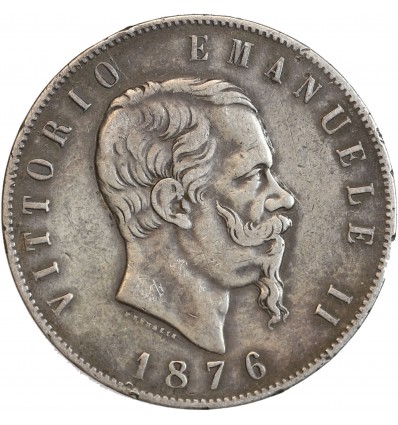 5 Lires Victor Emmanuel II Italie Argent - Italie Réunifiée