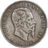 5 Lires Victor Emmanuel II Italie Argent - Italie Réunifiée