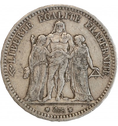 5 Francs Hercule Troisième République