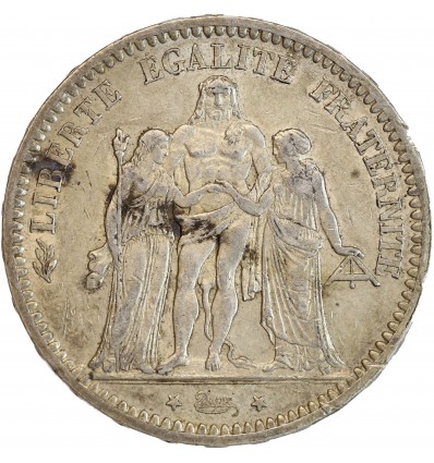 5 Francs Hercule Troisième République